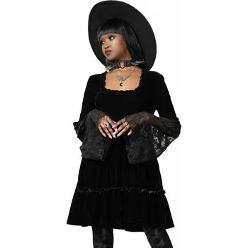 Dámské šaty šaty dámské s dlouhým rukávem KILLSTAR - Prudence - Black - M