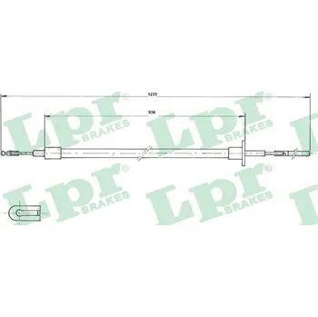 Spojkové lanko Tazne lanko, ovladani spojky, , 93807127, LPR, C0006C