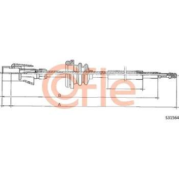 Náhon tachometru Hřídel tachometru, , 252957803A, COFLE, S31564