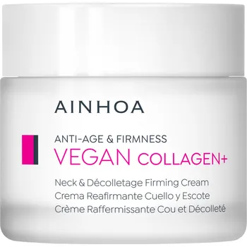 Pleťový krém Ainhoa Vegan Collagen+ Neck Decolletage Cream - zpevňující krém na krk a dekolt 50 ml