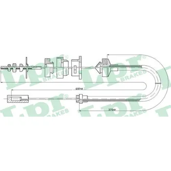 Spojkové lanko Tazne lanko, ovladani spojky, , 95636991, LPR, C0523C