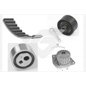 Rozvod motoru Vodni pumpa + sada ozubeneho remene, , HUTCHINSON, KH 23WP17