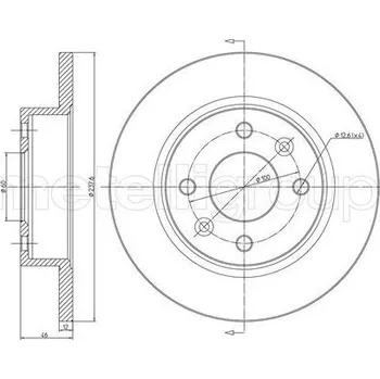 Brzdový kotouč Brzdový kotouč, , 7700649850, METELLI, 23-0066