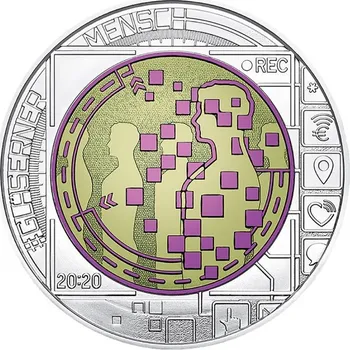 Stříbrná-niob pamětní mince Průhledný člověk, Standard, rok 2020