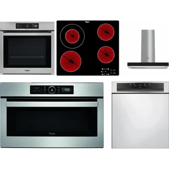Set domácích spotřebičů WHIRLPOOL AKZ9 9480 IX + WHIRLPOOL AKT 8130/NE + WHIRLPOOL WHBS 62F LT K + WHIRLPOOL ABSOLUTE AMW 730 IX + WHIRLPOOL WBC 3C34 PF X