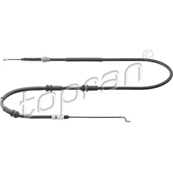 Brzdový systém Tažné lanko, parkovací brzda, , 7H1609701F, TOPRAN, 115 977