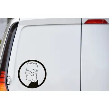 Samolepící dekorace Lepy.cz Samolepka na auto Bart Velikost (šířka x výška): 15x15cm, Barevná varianta: Světle zelená