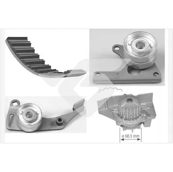 Rozvod motoru Vodni pumpa + sada ozubeneho remene, , HUTCHINSON, KH 06WP12