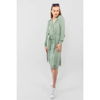 Dámské šaty Vero Moda dámské košilové šaty Darcy zelené Velikost: S