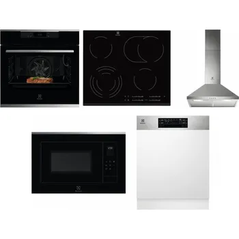 Set domácích spotřebičů ELECTROLUX KOEBP39X + ELECTROLUX EHF6547FXK + ELECTROLUX LFC316X + ELECTROLUX LMS4253TMX + ELECTROLUX EEM48300IX