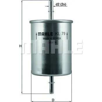 Palivový filtr Palivový filtr, , 1J0201511A, 3D0201511, 3D0201511A, KNECHT, KL 79