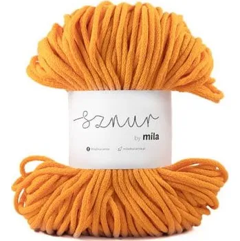 Příze Bavlněná šňůra MILA 5mm - 100m Barva: žlutá