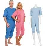 Overal pro pacienty krátký se zipem na nohavicích Velikost: S, Barva: Růžová