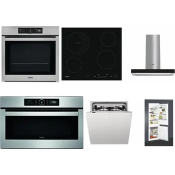 Set domácích spotřebičů WHIRLPOOL AKZ9 9480 IX + WHIRLPOOL AKT 8900 BA + WHIRLPOOL WHBS 62F LT K + WHIRLPOOL ABSOLUTE AMW 730 IX + WHIRLPOOL WIC 3C33 PFE + WHIRLPOOL ART 65031