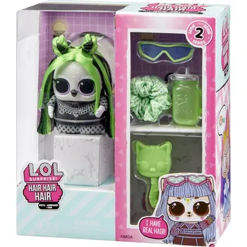 L.O.L. Surprise! Hair Hair Hair Zvířátko, PDQ - Zelené