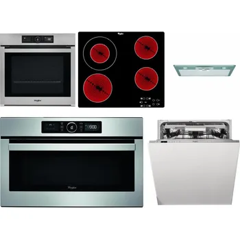 Set domácích spotřebičů WHIRLPOOL AKZ9 9480 IX + WHIRLPOOL AKT 8130/NE + WHIRLPOOL AKR 650/1 IX + WHIRLPOOL ABSOLUTE AMW 730 IX + WHIRLPOOL WIO 3O540 PELG