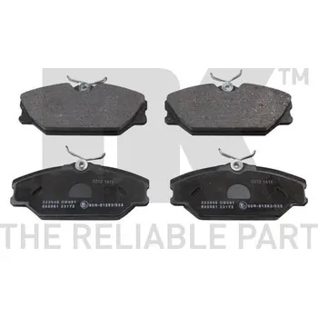 Brzdová destička Sada brzdových destiček, kotoučová brzda, , 410601531R, 410604441R, 410607125R, 7701206379, 7701209380, NK, 223946