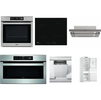 Set domácích spotřebičů WHIRLPOOL AKZ9 9480 IX + WHIRLPOOL WS Q2760 BF + WHIRLPOOL AKR 5390/1 IX + WHIRLPOOL ABSOLUTE AMW 730 IX + WHIRLPOOL WSIC 3M27 C + WHIRLPOOL WHC18 T311