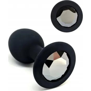 Anální kolík LOLO silikonový anální kolík s krystalem - průměr 2,5 cm