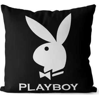 Dekorativní polštářek Polštář 40 x 40 cm - Playboy black