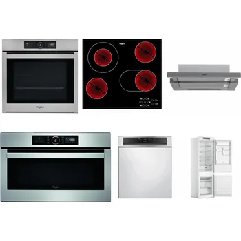 Set domácích spotřebičů WHIRLPOOL AKZ9 9480 IX + WHIRLPOOL AKT 8190/BA + WHIRLPOOL AKR 749/1 IX + WHIRLPOOL ABSOLUTE AMW 730 IX + WHIRLPOOL WBC 3C34 PF X + WHIRLPOOL WHC18 T311