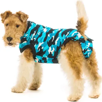 Chovatelství Suitical Pooperační ochranné oblečení pro psa modré Délka hřbetu: 40 - 45cm