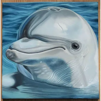 Obraz Obraz DELFÍN (hyperrealismus) Hyperrealistická olejomalba
