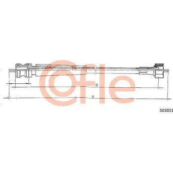 Náhon tachometru Hřídel tachometru, , 96128130, COFLE, S03051