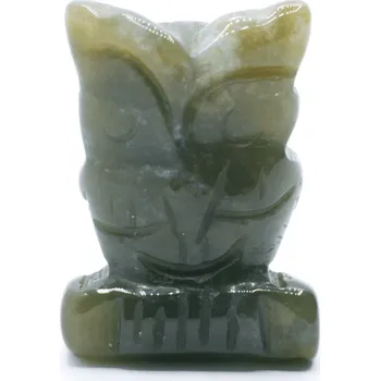 Milujeme Kameny Achát mechový - sova 326676