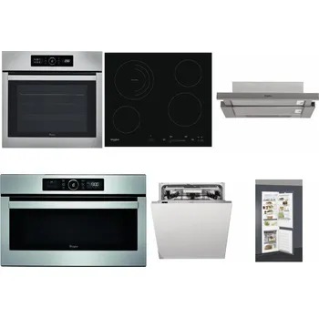 Set domácích spotřebičů WHIRLPOOL ABSOLUTE AKZ9 6230 IX + WHIRLPOOL AKT 8900 BA + WHIRLPOOL AKR 5390/1 IX + WHIRLPOOL ABSOLUTE AMW 730 IX + WHIRLPOOL WIO 3T133 PLE + WHIRLPOOL ART 66112