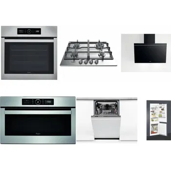 Set domácích spotřebičů WHIRLPOOL ABSOLUTE AKZ9 6230 IX + WHIRLPOOL TKRL 661 IX EU + WHIRLPOOL AKR 62F LT K + WHIRLPOOL ABSOLUTE AMW 730 IX + WHIRLPOOL WSIO 3O34 PFE X + WHIRLPOOL ART 65031