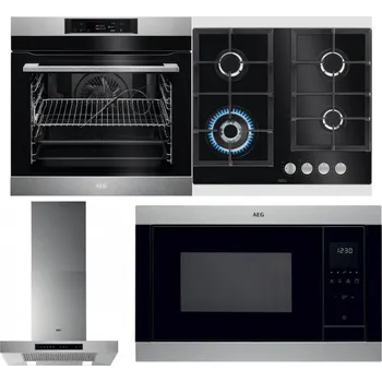 Set domácích spotřebičů AEG BPK742380M + AEG Mastery SpeedBurner HKB64420NB + AEG Mastery DBB5660HM + AEG Mastery MSB2547D-M