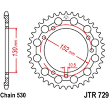 Řetězová sada pro motocykl Zadní rozeta Cagiva 900 Elefant IE 1990 - 1997 46 zubů