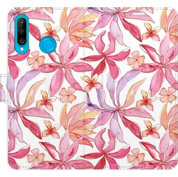 Pouzdro na mobilní telefon Flipové pouzdro iSaprio - Flower Pattern 10 - Huawei P30 Lite