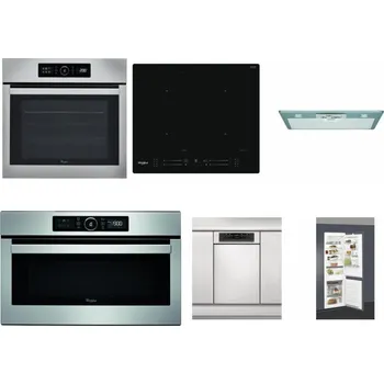 Set domácích spotřebičů WHIRLPOOL ABSOLUTE AKZ9 6230 IX + WHIRLPOOL WL S7260 NE + WHIRLPOOL AKR 650/1 IX + WHIRLPOOL ABSOLUTE AMW 730 IX + WHIRLPOOL WSBO 3O34 PF X + WHIRLPOOL ART 66112