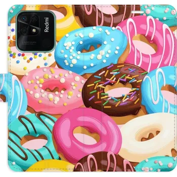 Pouzdro na mobilní telefon Flipové pouzdro iSaprio - Donuts Pattern 02 - Xiaomi Redmi 10C