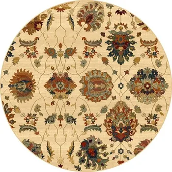 Koberec Kulatý koberec vlněný Dywilan Superior Latica krémový béžový Rozměr: průměr 200 cm