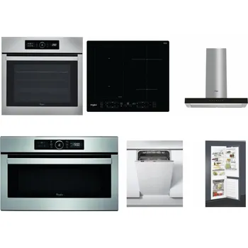 Set domácích spotřebičů WHIRLPOOL ABSOLUTE AKZ9 6230 IX + WHIRLPOOL WL B8160 NE + WHIRLPOOL WHBS 62F LT K + WHIRLPOOL ABSOLUTE AMW 730 IX + WHIRLPOOL WSIC 3M27 C + WHIRLPOOL ART 65031