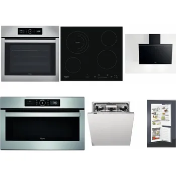 Set domácích spotřebičů WHIRLPOOL ABSOLUTE AKZ9 6230 IX + WHIRLPOOL AKT 8900 BA + WHIRLPOOL AKR 62F LT K + WHIRLPOOL ABSOLUTE AMW 730 IX + WHIRLPOOL WIO 3T133 PLE + WHIRLPOOL ART 65031
