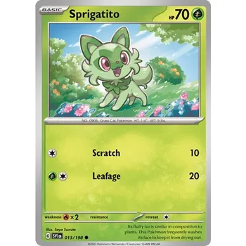 Sběratelská karetní hra Sprigatito 013/198 - Scarlet & Violet Typ karty: Non-Holo