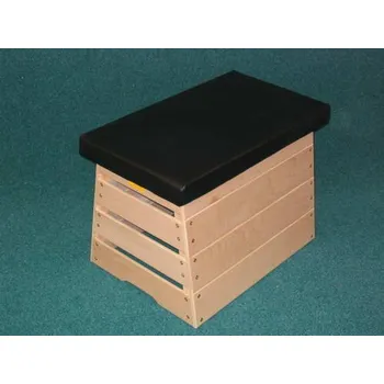 Švédská bedna konická 4-dílná, umělá kůže, výška 60 cm