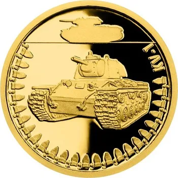 Sběratelství Zlatá mince Obrněná technika - KV-1 proof