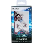 Autožárovky Aroso Deutschland Light Plus H4 12V 60/55W P43t sada 2ks - svítivost plus 130%