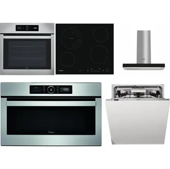 Set domácích spotřebičů WHIRLPOOL ABSOLUTE AKZ9 6230 IX + WHIRLPOOL AKT 8900 BA + WHIRLPOOL WHBS 62F LT K + WHIRLPOOL ABSOLUTE AMW 730 IX + WHIRLPOOL WIO 3O540 PELG