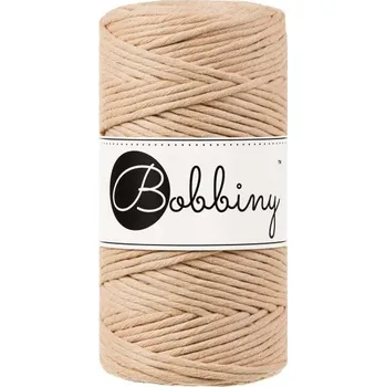 Příze Bobbiny bavlněná šňůra na macramé REGULAR biscuit