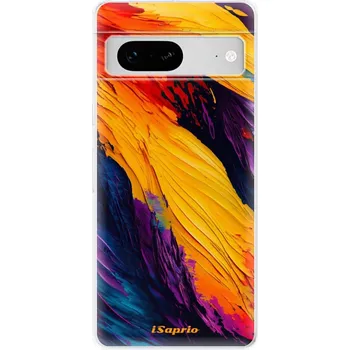 Telefonní příslušenství Odolné silikonové pouzdro iSaprio - Orange Paint - Google Pixel 7 5G