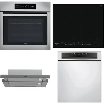 Set domácích spotřebičů WHIRLPOOL ABSOLUTE AKZ9 6230 IX + WHIRLPOOL WL S7260 NE + WHIRLPOOL AKR 749/1 IX + WHIRLPOOL WBC 3C34 PF X