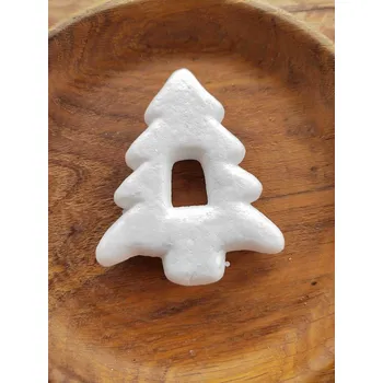 umělá květina Stromek 7x9 cm polystyren bílá