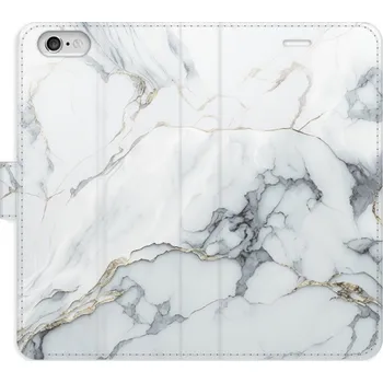 Pouzdro na mobilní telefon Flipové pouzdro iSaprio - SilverMarble 15 - iPhone 6/6S
