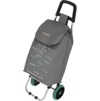 Nákupní taška Colombo Nákupní taška GREENWICH šedá s kolečky 40l, nosnost 25kg